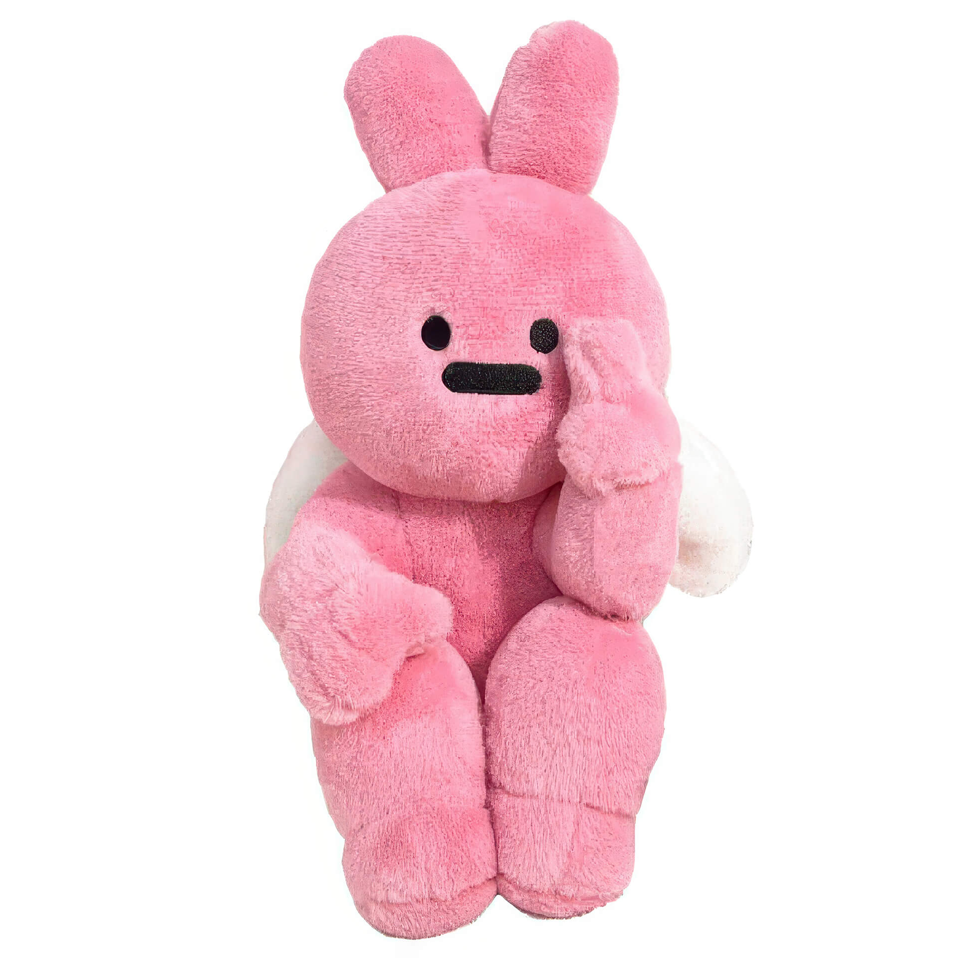 Hangfook Middle Finger Rabbit Plush Toy Silly Gift