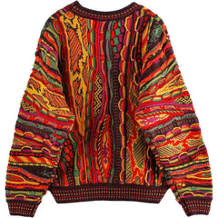 Lava Red Coogi Sweater Retro Aesthetic Gift