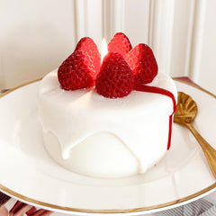 Strawberry Cake Candle Cute Romantic Gift